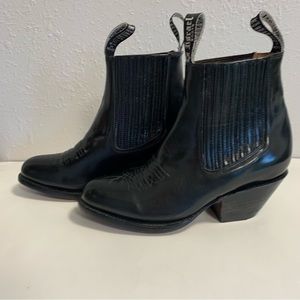 Botas El Jinete vintage men’s ankle boots black leather